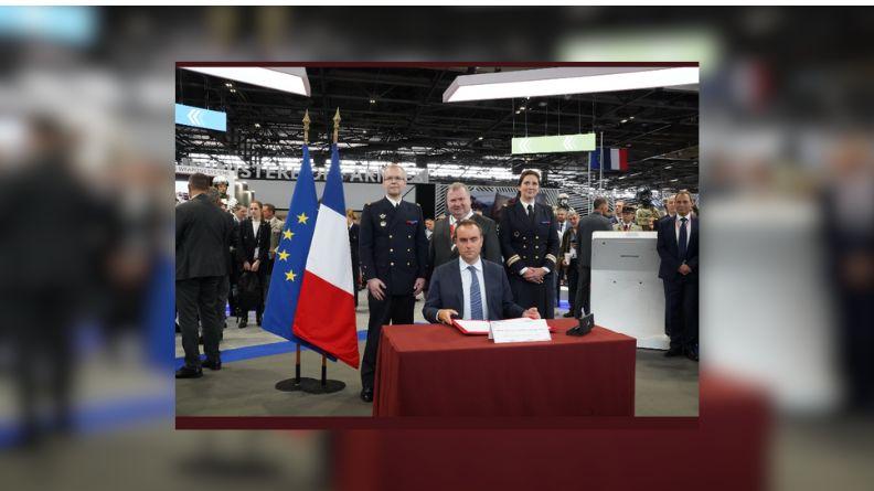 signature "pacte drones aériens de défense" 17 juin2024 salon Eurosatory